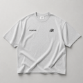 T-shirt Boxy Studio 9 - Gris clair