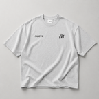 T-shirt Boxy Studio 9 - Gris clair