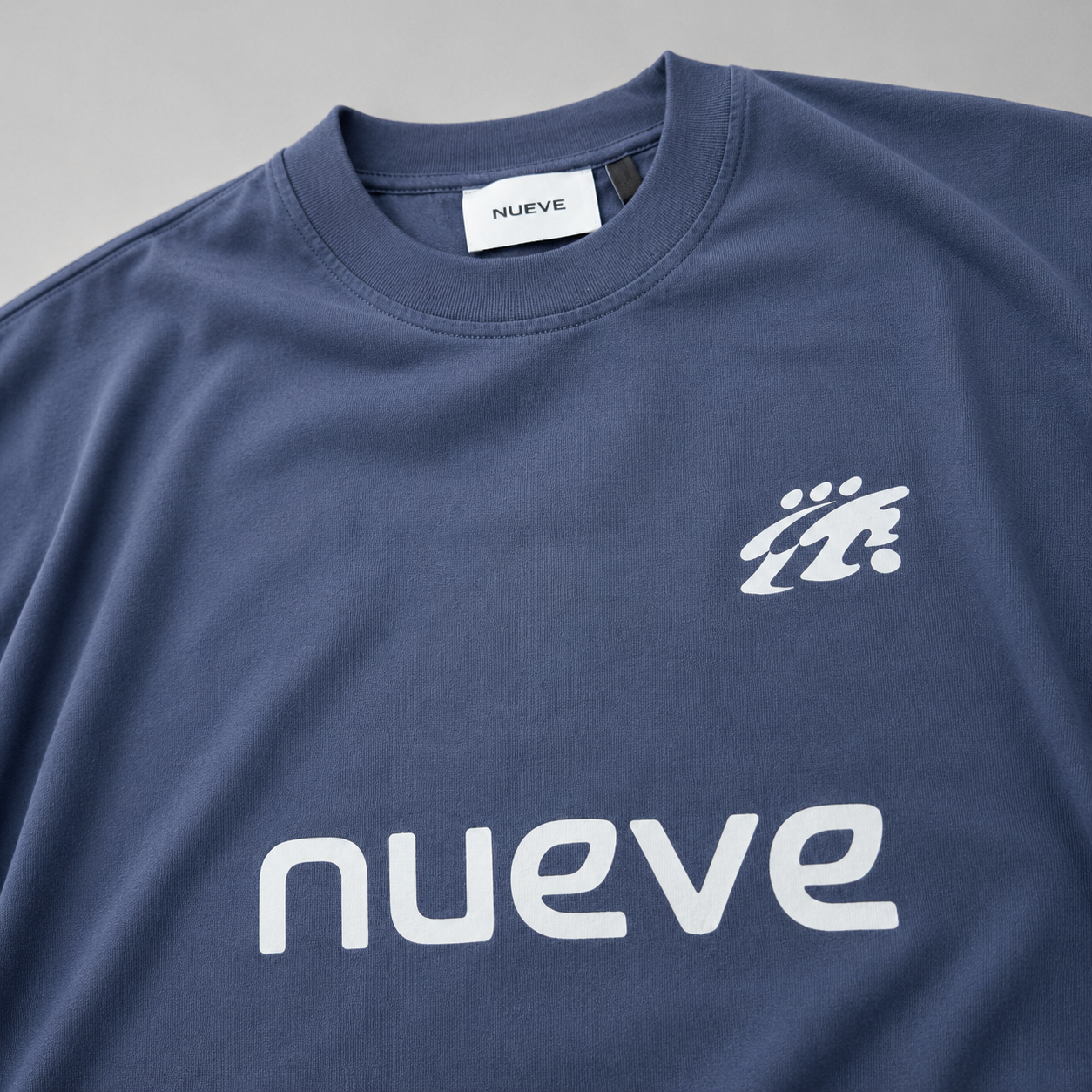 T-shirt Boxy Manche longue Studio 9 - Bleu