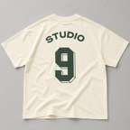 T-shirt Boxy Studio 9 - Crème