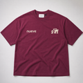 T-shirt Boxy Studio 9 - Bordeaux