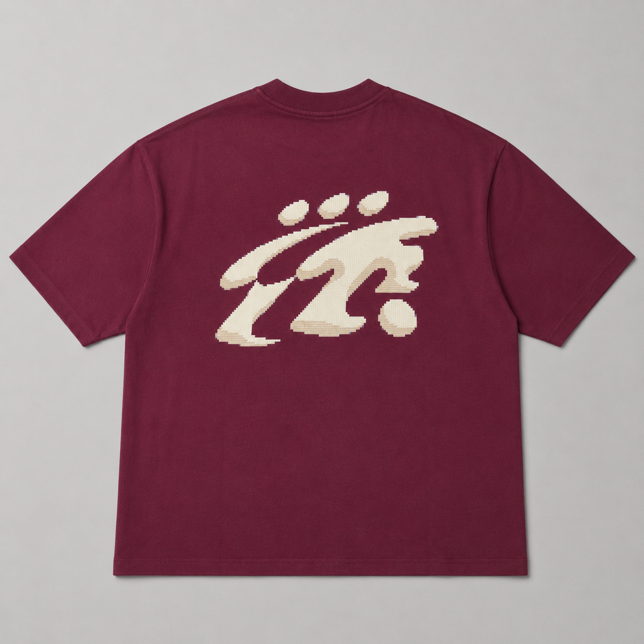 T-shirt Boxy Studio 9 - Bordeaux