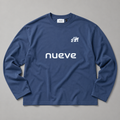T-shirt Boxy Manche longue Studio 9 - Bleu