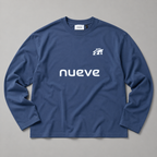 T-shirt Boxy Manche longue Studio 9 - Bleu