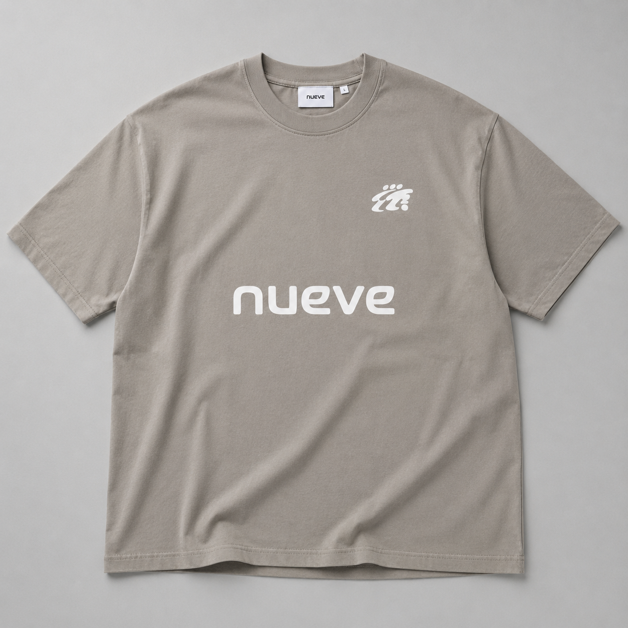 T-shirt Oversized Studio 9 - Gris pigmenté
