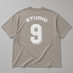 T-shirt Oversized Studio 9 - Gris pigmenté