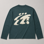 T-shirt Boxy Manche longue Studio 9 - Vert