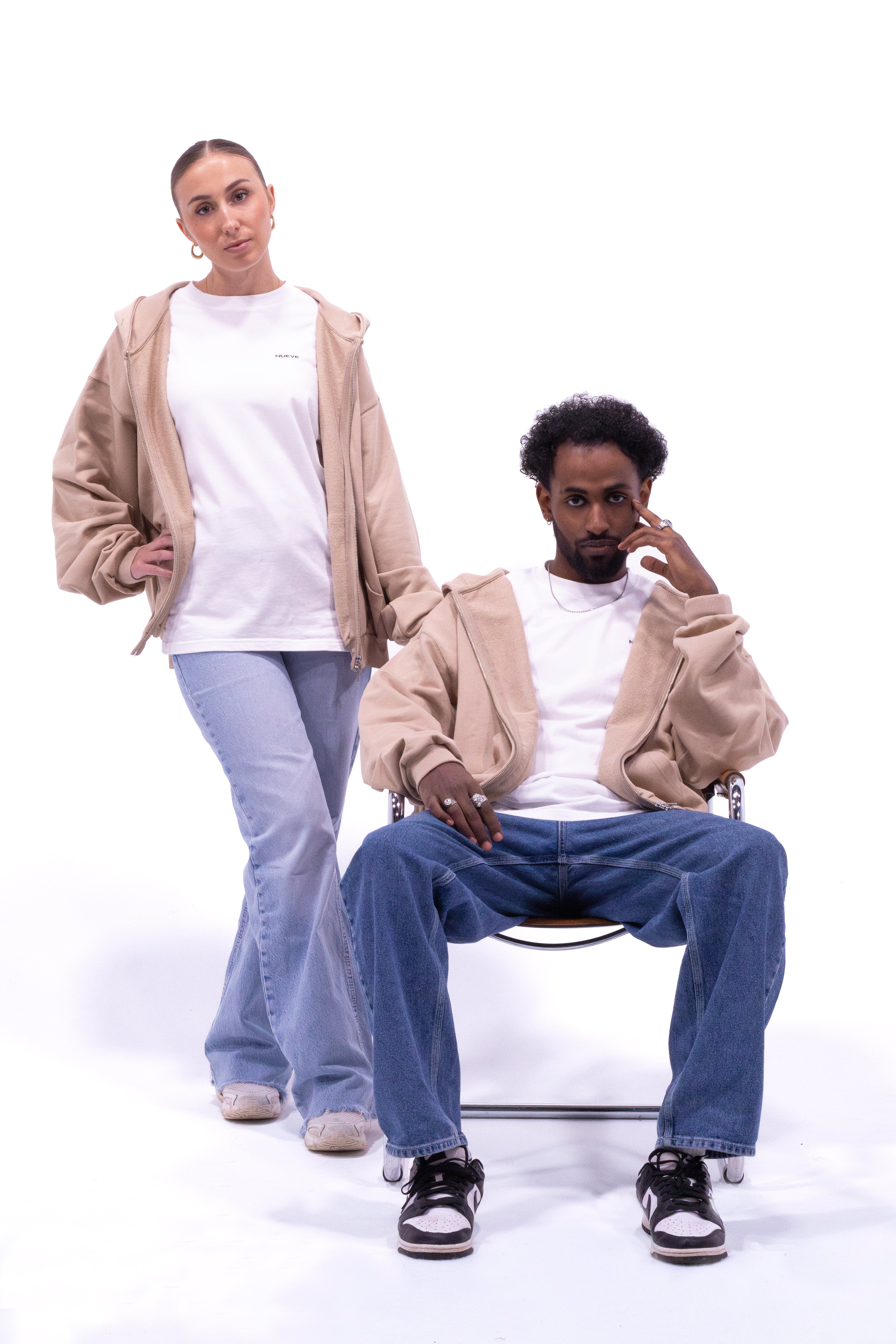 Jacket oversized camel NUEVE STUDIO