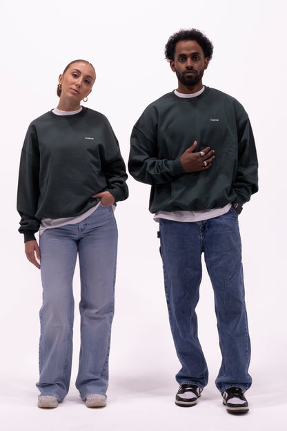 Sweatshirt oversized vert NUEVE STUDIO