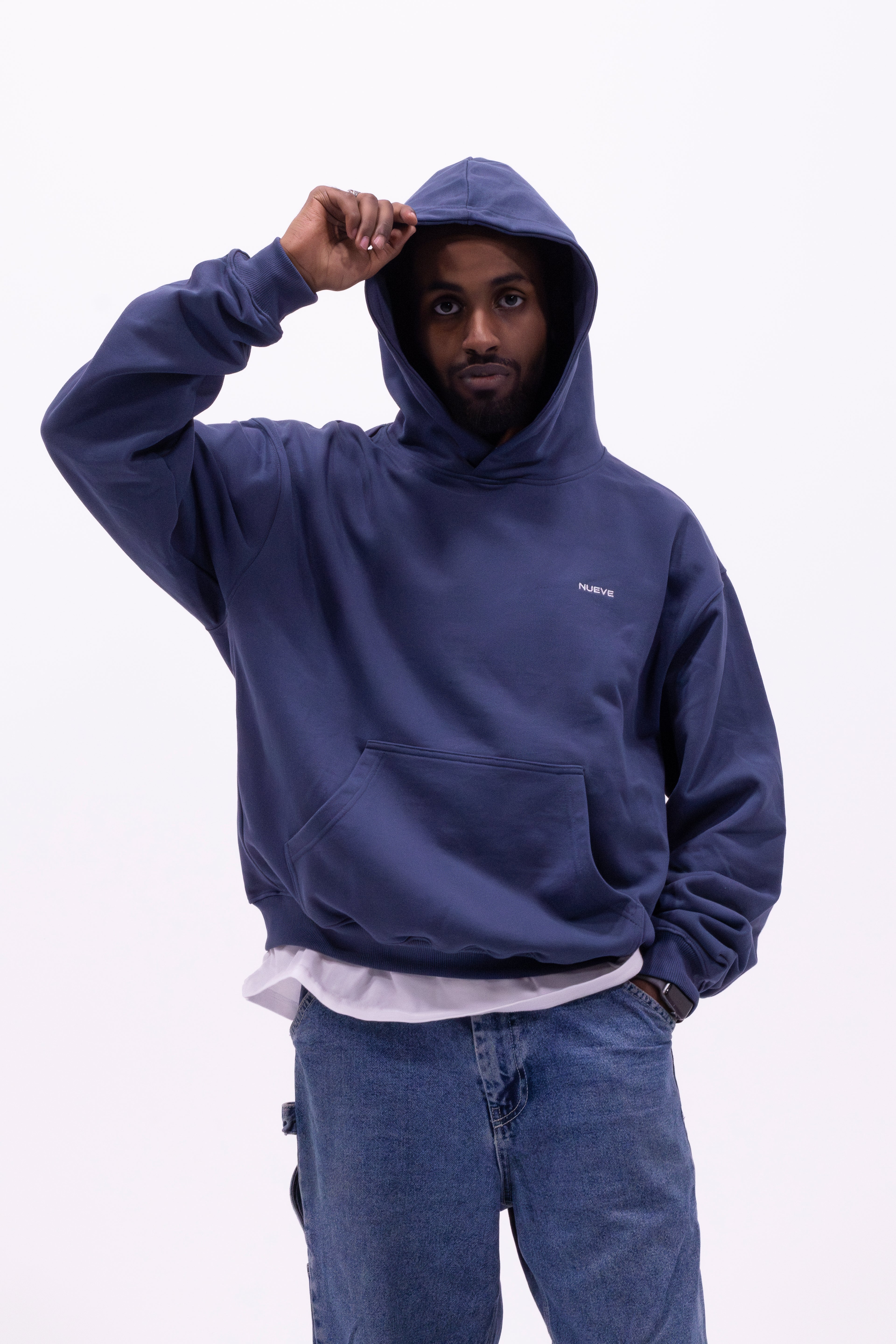 Hoodie oversized bleu NUEVE STUDIO