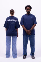 W/24 T-shirt imprimé oversized bleu NUEVE STUDIO