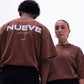 W/24 T-shirt imprimé oversized brun NUEVE STUDIO
