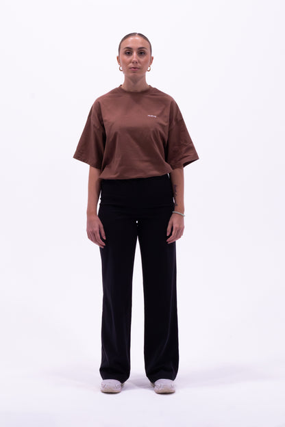T-shirt oversized brun NUEVE STUDIO