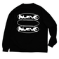 T-shirt Long Sleeve ECHO - Noir pur
