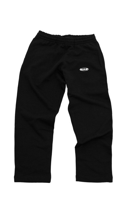 Sweatpant Essential - Noir pur / Blanc