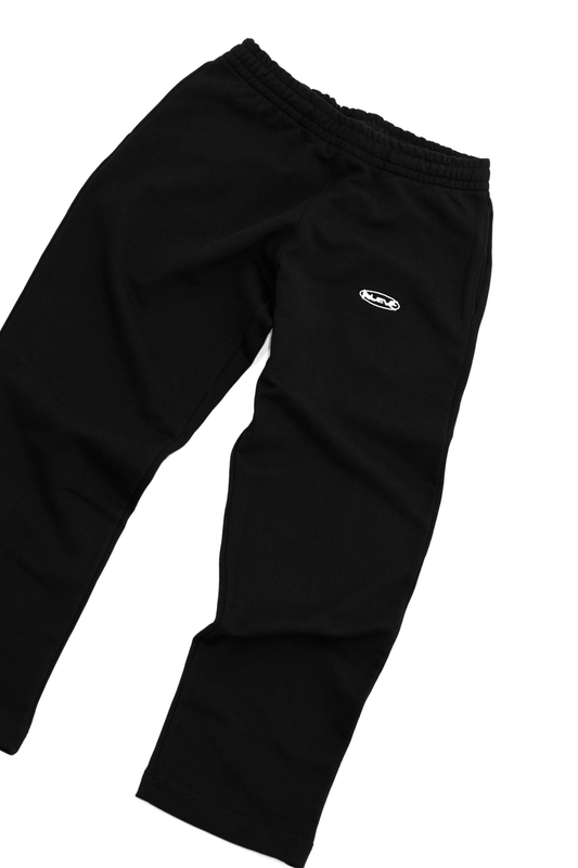 Sweatpant Essential - Noir pur / Blanc