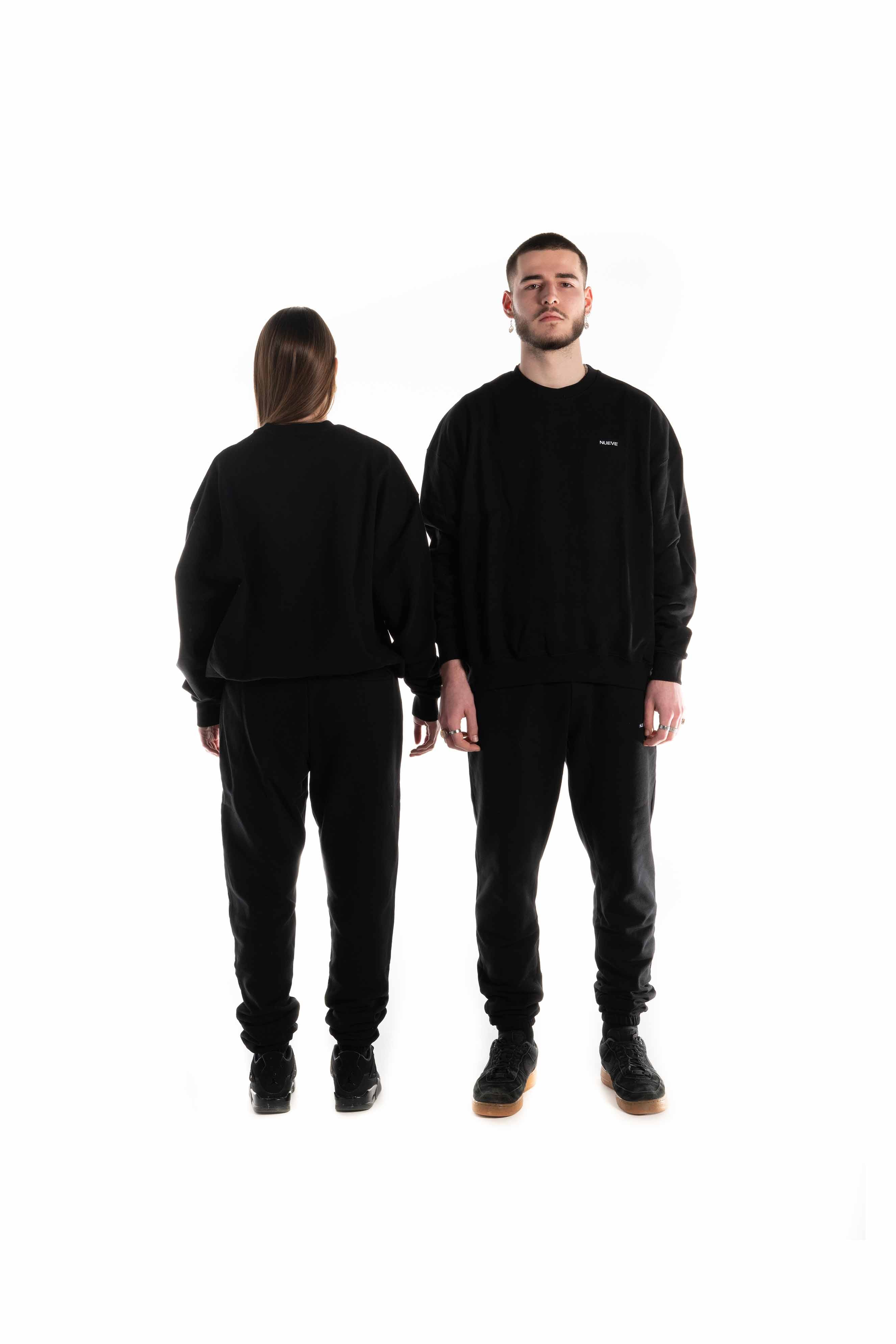 Sweatshirt oversized noir NUEVE